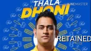 IPL 2018 AUCTION:CSK PLAYERS WITH PRICE TAG