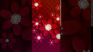 Lovely Red Flowers Animated