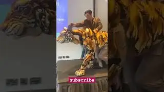 Robotic tiger #tiger #realtiger #robot #robotics #drama #theatre #art #shorts #short