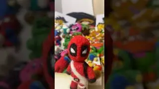 Baby DeadPool dancing Jump Blackpink #woolcraft #satisfying #blackpink #jump #deadpool #toys