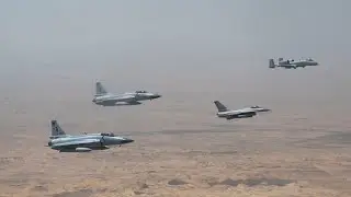 Pakistan Airforce JF-17 Thunder with USAF F-16, A-10 & Egyptian F-16s | Bright Star 23