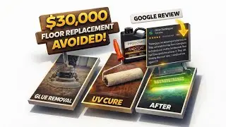 $30,000 Floor Replacement AVOIDED | Engineered Floor Glue Removal + UV Cure | Winter Haven, FL