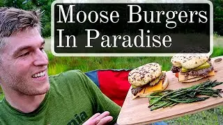 Moose Burgers in Paradise + Fly fishing Gulf Hagas, Maine (Tailgate Cooking)