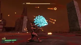 Returnal_Biome 2 boss fight with Ixion, electropylon driver
