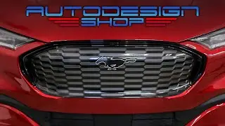 HOW TO INSTALL Front Grill Imitation Decal for MACH-E | Autodesign.shop