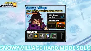 SNOWY VILLAGE HARD MODE SOLO (Story Mode) | All Star Tower Defense X