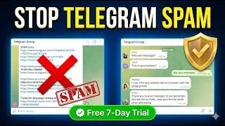 🔒 Stop Telegram Spam Instantly | Auto Delete Spam Links Bot | Free 7-Day Trial