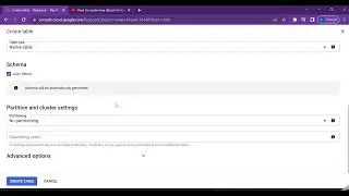 Creating new dataset from existing CSV file in Google BigQuery Console