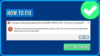 How To Fix League of Legends 'Windows Cannot Access the Specified Device, Path, or File' Error