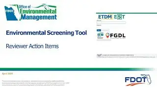 EST Reviewer Action Items page