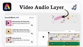 Как добавить аудио из видео в Adobe Express
