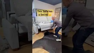 This Sofa Has a Secret 👀 #SofaBed #SpaceSavingFurniture