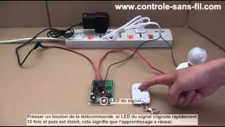 Kit &Eacute;metteur R&eacute;cepteur Radio 9V 12V 24V 315/433Mhz 1 Canal - 3 Modes de Contr&ocirc;le
