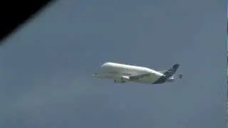 Airbus Beluga low flyby over Hamburg (Imtech Arena) FULL HD 1080p