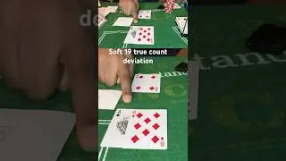 Soft 19 true count blackjack deviation in casino #blackjack