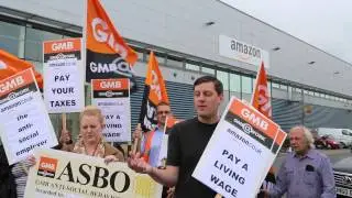 GMB demo against Amazon in Croydon
