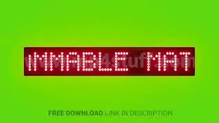 Danger &ndash; Flammable Materials Stored Here Scrolling Red Dot Matrix LED Text Animation on Green Screen