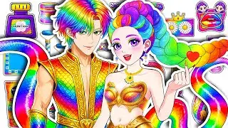 💖Paper DIY💖KPOP DEMON HUNTERS RUMI JINU Colorful Hair +Skincare+ Makeup Fashion Blind Bag Unboxing#2