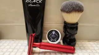 Hoffman's Shaving & Soap Co. Gatsby Shaving Soap ~ Design 94 Safety Razor ~ HC&C Synthetic Brush