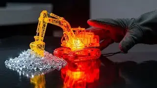 Satisfying Glass Art: Turning Lava into a Golden Fish! 🔥🐠
