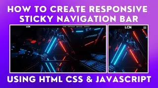 How to Create Sticky Navigation Bar Using HTML CSS & JavaScript