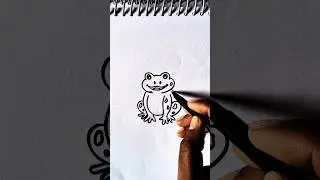 Easy frog drawing #art #drawing #viral #shorts #frog