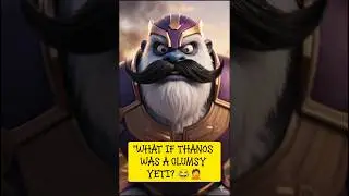 What If Thanos Was a Clumsy Mustache Yeti? Epic Snap Fail 🤣
