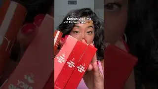 Trying the DARKEST SHADES of the Korean Rom&nd Juicy Lasting Tint on Brown Skin 👀🫶🏽