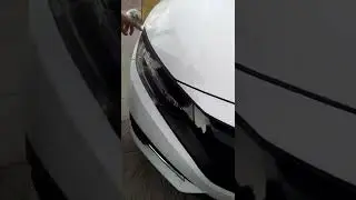 Honda civic front grill wrap gloss black