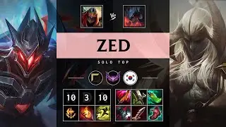Zed Top vs Aatrox - KR Master Patch 25.14