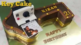 Cake for 21st Birthday Celebration | 3D Key Shape Birthday Cake | Cake Decorating Ideas