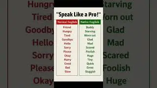Stop Using Basic Words &mdash; Speak Like a Native! 💬🔥