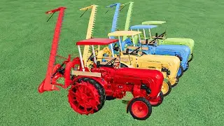Work with Colors - GRASS with Mini Porsche TRACTOR - Farming Simulator 22