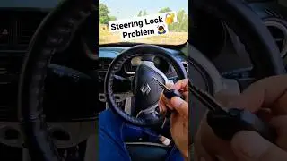 Unlock Car Steering Wheel In 2 Seconds ?😱 #shorts #steeringlock #shortsfeed #ytshorts