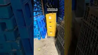 industrial storage plastic crates & bins. bulk  stock available for sale #plasticcrate #palletsale