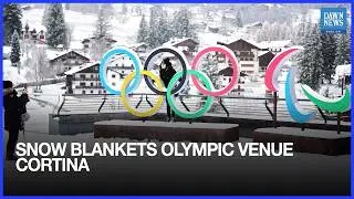 Snow Blankets Olympic Venue Cortina | Dawn News English