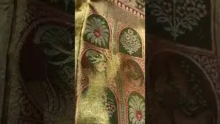 jaipur fort design.exclusive wedding kanchipuram sarees.gold zari saree.