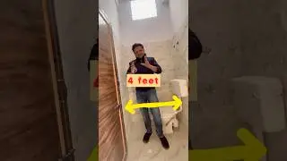 || छोटे BATHROOM का साइज़ कितना  होना चाहिए || 👷&zwj;♂️📚✅ #viral #civilengineer #shorts