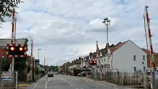 New Malden Level Crossing, London