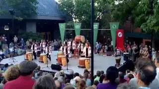 Taiko drumming at the Shakespeare Theater in Ashland, OR