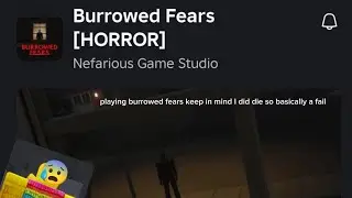 ROBLOX HORROR GAME!?: Burrowed Fears // Color Canvas maker plays horror games ep.1 // FAILED 