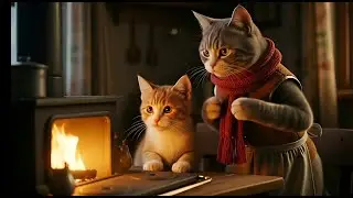 MAMAN CHAT 🥺 P&ecirc;che le D&icirc;ner en Hiver pour son B&Eacute;B&Eacute; 🎣