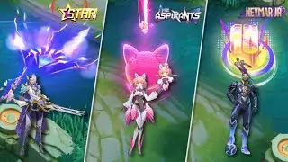 ALL UPCOMING 8 NEW SKIN GAMEPLAY - LESLEY ANNUAL STARLIGHT 2022, ANGELA ASPIRANTS, BRUNO NEYMAR SKIN
