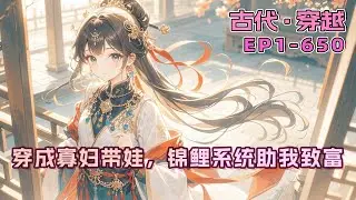 完结《穿成寡妇带娃，锦鲤系统助我致富》穿成带俩拖油瓶的寡妇，极品亲戚扎堆？幸好我有锦鲤系统傍身，养鸡下金蛋，种瓜结白银，日子旺得全村眼红。当我美滋滋当上富婆，那个传说中战死的“亡夫”却突然归来。