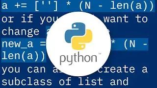 Some built-in to pad a list in python