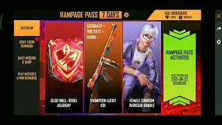 5th DAY LOGIN REWARDS | 😔🤣 IN RAMPAGE EVENT | 😍NEW M60 2nd TOP GUN SKIN | CLAIM FOR FREE😱☄