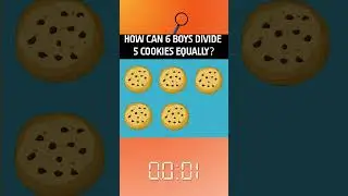 How can 6 boyd divide 5 cookies equally?😬🤔#Riddle Clue#ShortsBrainTwisters