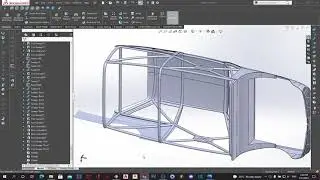 SolidWorks Tutorial - Modeling a Tube Chassis Work in Progress