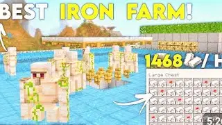 Minecraft pocket edition iron farm 1.21.131