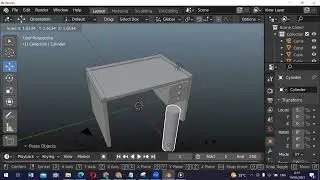 Tutorial on Making a Study Table and Accessories Using Blender